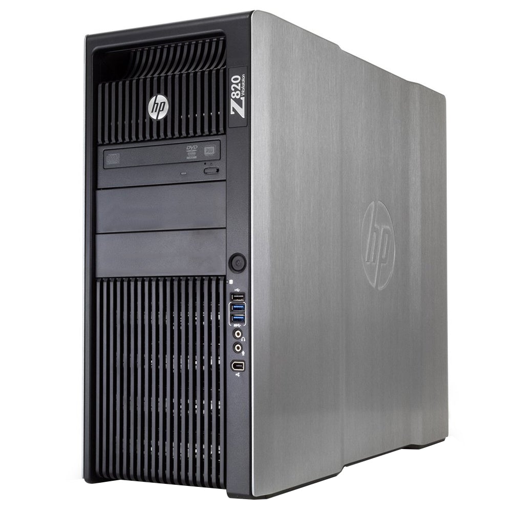 HP Z820 Tower Workstation (2x CPU Intel Xeon E5-2620 - 8GB DDR3 - No Hard - No Graphics Card - DVD RW) Original Used
