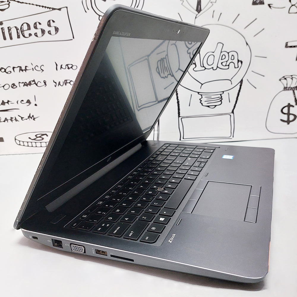 HP ZBook 15 G3 Laptop (Intel Core i7-6700HQ - 16GB DDR4 - M.2 512GB - Nvidia Quadro M1000M 2GB - 15.6 Inch FHD IPS - Cam) Original Used