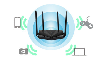 D-Link N300 DIR-650IN Access Point 3 Ports 4 Antenna 300Mbps