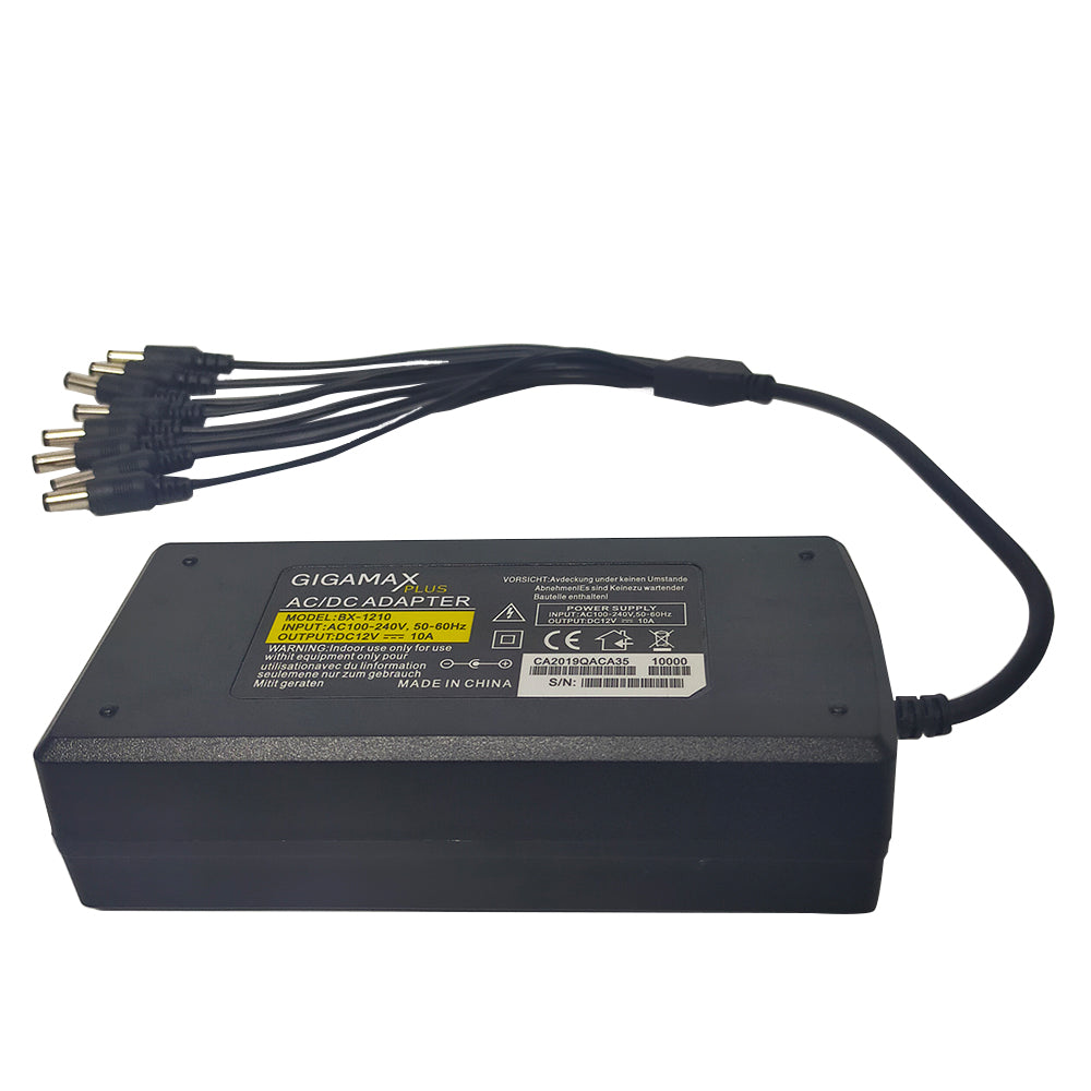 Gigamax 8X1 Power Adapter 12V 10A