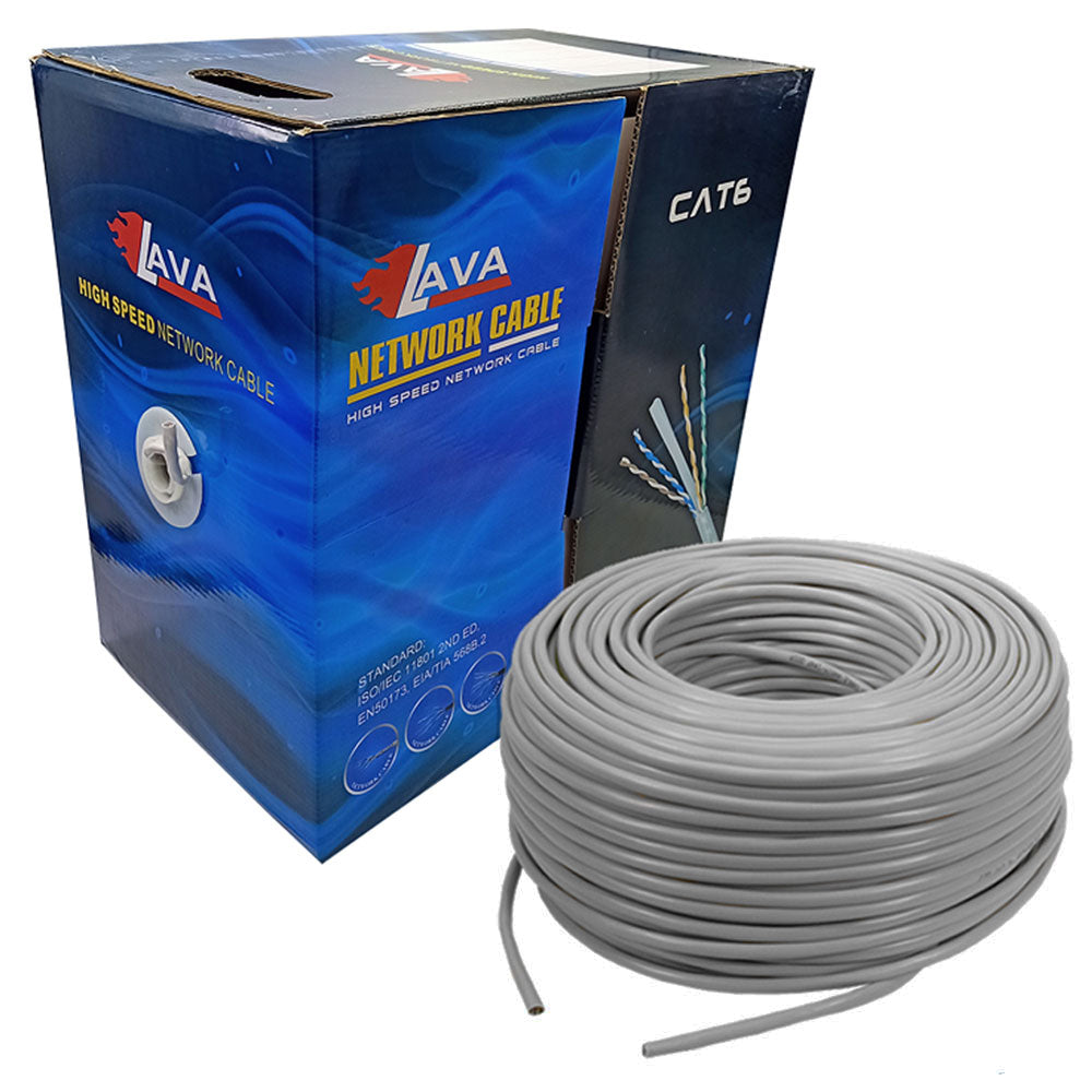 Lava Network Cable 305m Cat6 UTP - Gray