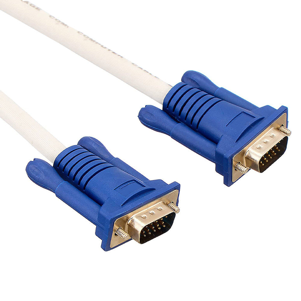 Point VGA Monitor Cable 5m - White