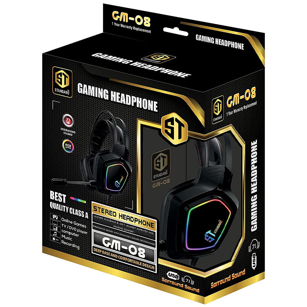 سماعة رأس اس تي ستاندرد GM-08 ستيريو  جيمنج  