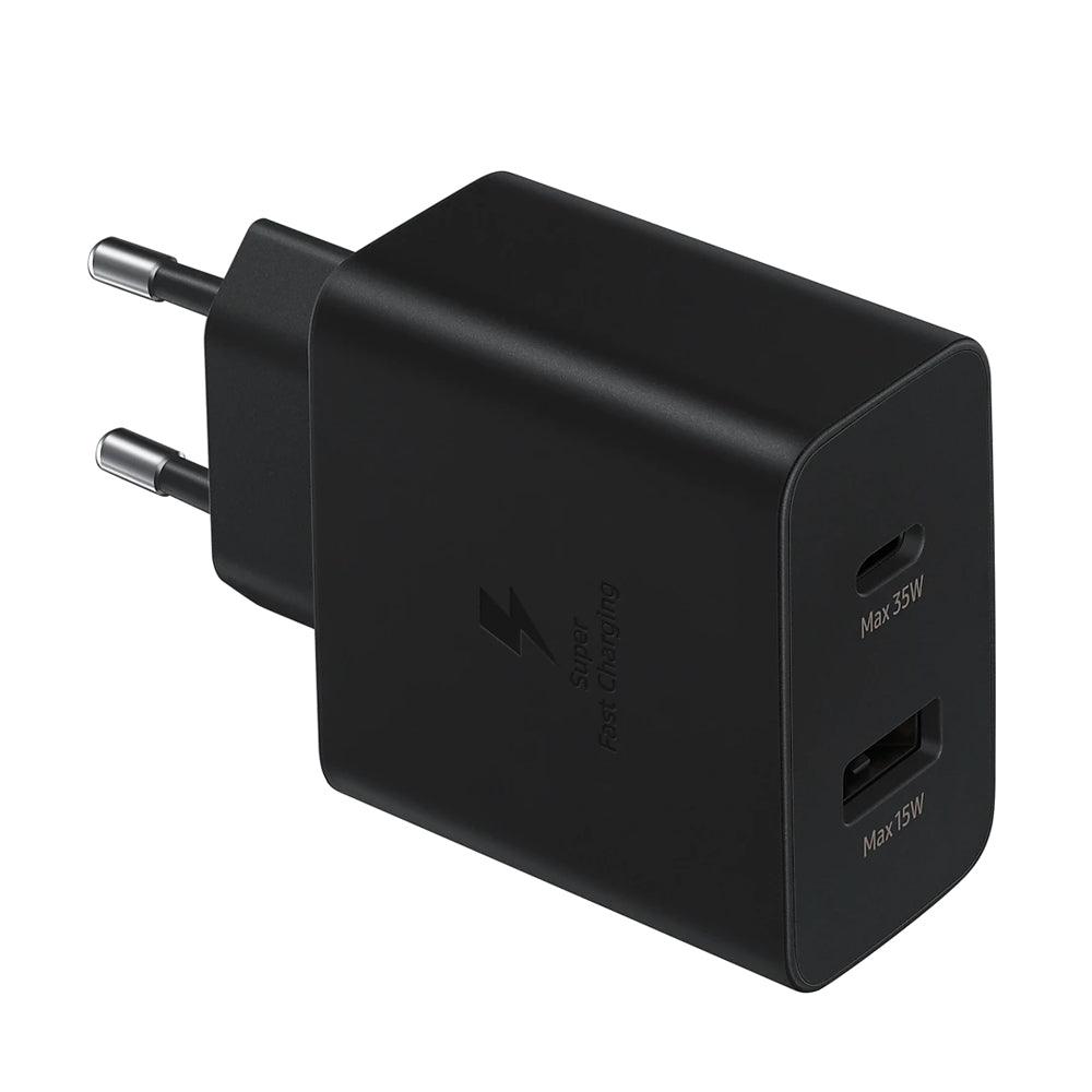 Samsung EP-TA220NBEGEU Duo Wall Charger PD Type-C + USB 35W Fast Charging - Black