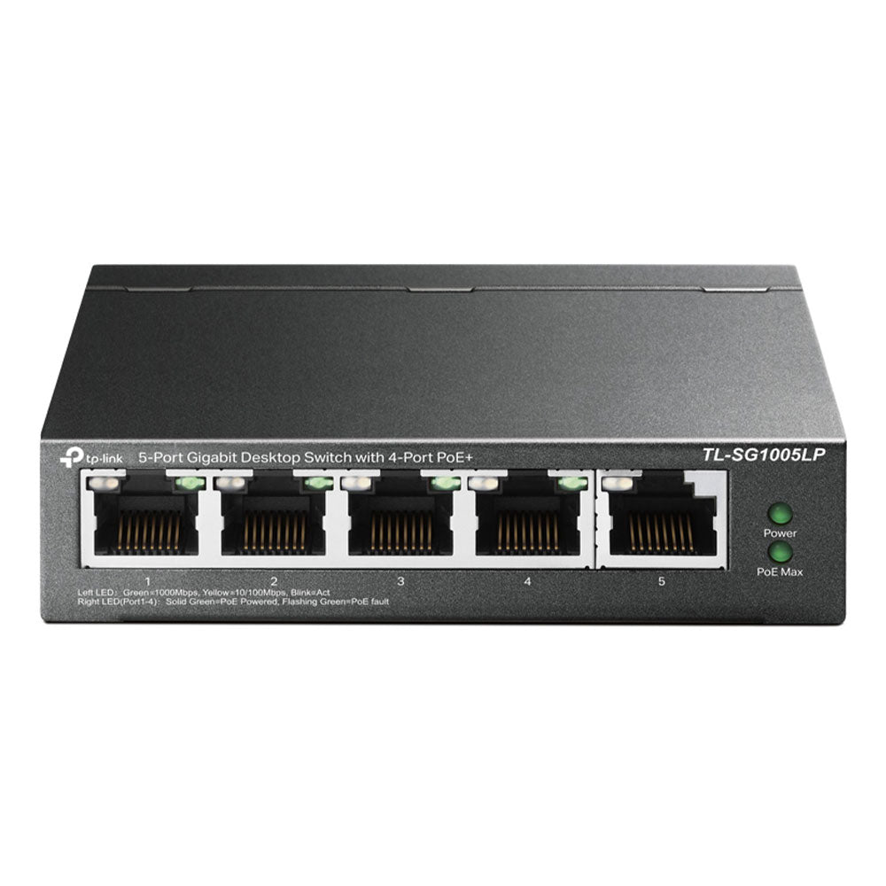 TP-Link TL-SG1005LP Unmanaged Desktop PoE Switch 5 Port 10/100/1000Mbps 40W