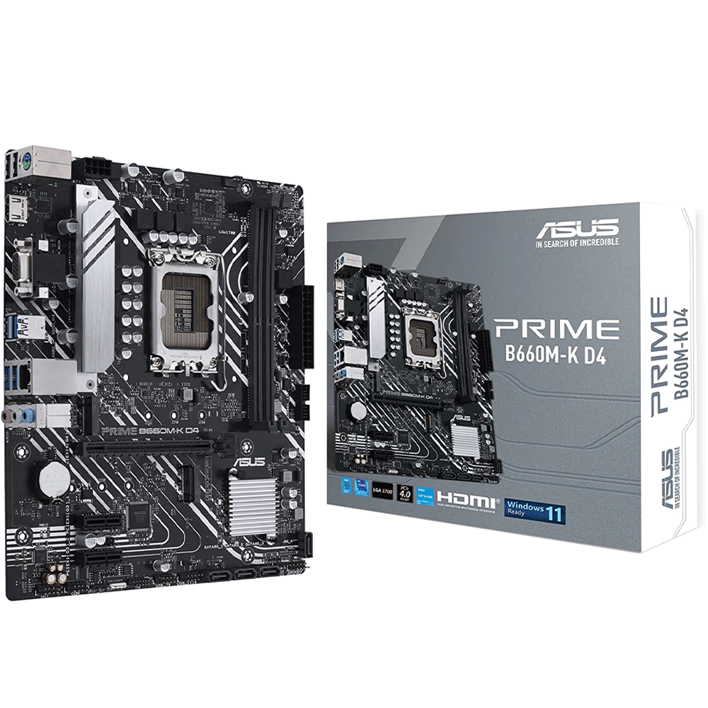 Asus Prime B660M-K D4 Motherboard DDR4 LGA 1700