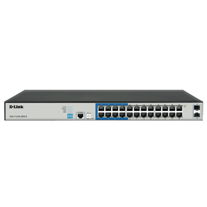 سويتش دي لينك سمارت 24 منفذ 1000/100/10 ميجابت في الثانية PoE + منفذين (SFP) 1000/100/10 ميجابت في الثانية DGS-F1210-26PS-E Smart Managed Rackmount