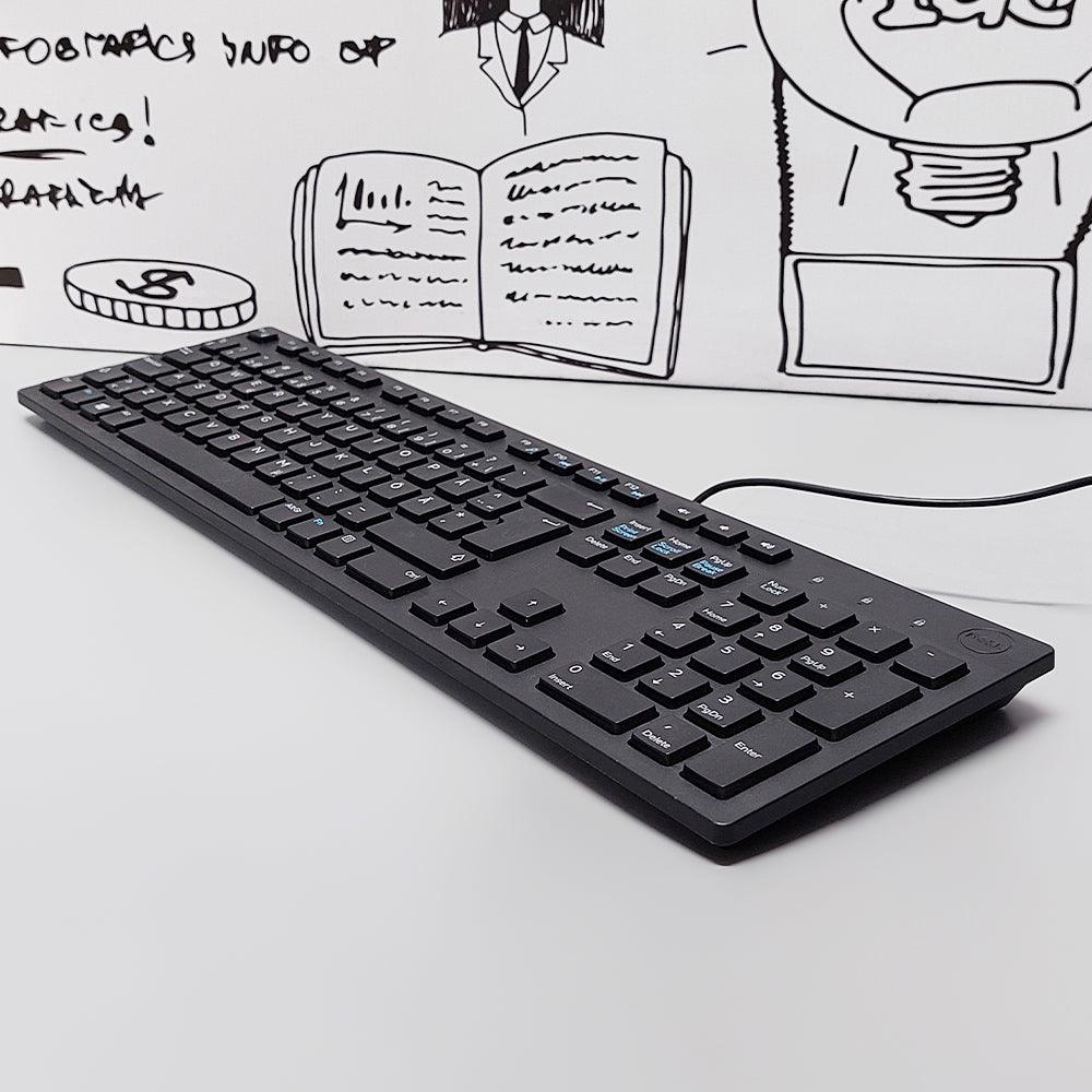 كيبورد ديل سليم سلكي USB 