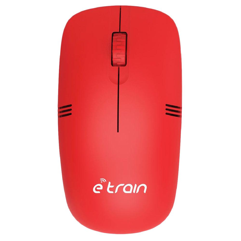 E-Train MO10R Wireless Mouse 1200Dpi - Red