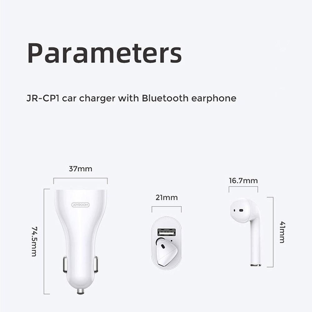 Joyroom-JR-CP1-Car-Charger-USB-_-Wireless-Earbud-2.4A-Fast-Charging-5