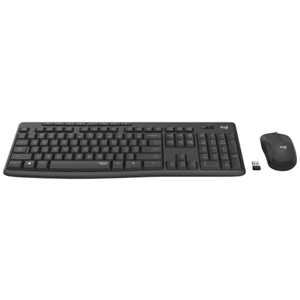 Logitech MK295 Wireless Keyboard + Mouse Combo English & Arabic - Kimo Store