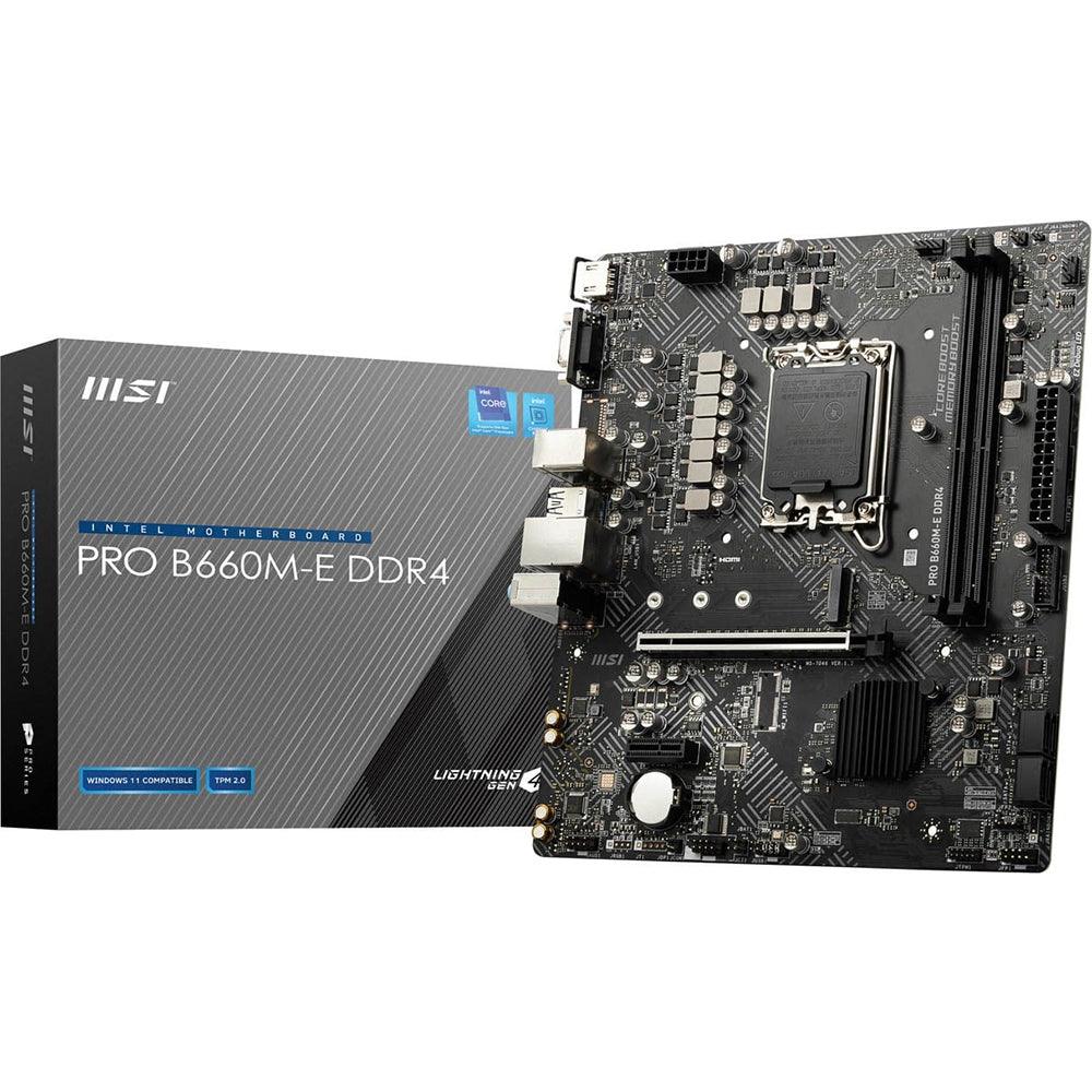 MSI Pro B660M-E DDR4 Motherboard LGA 1700