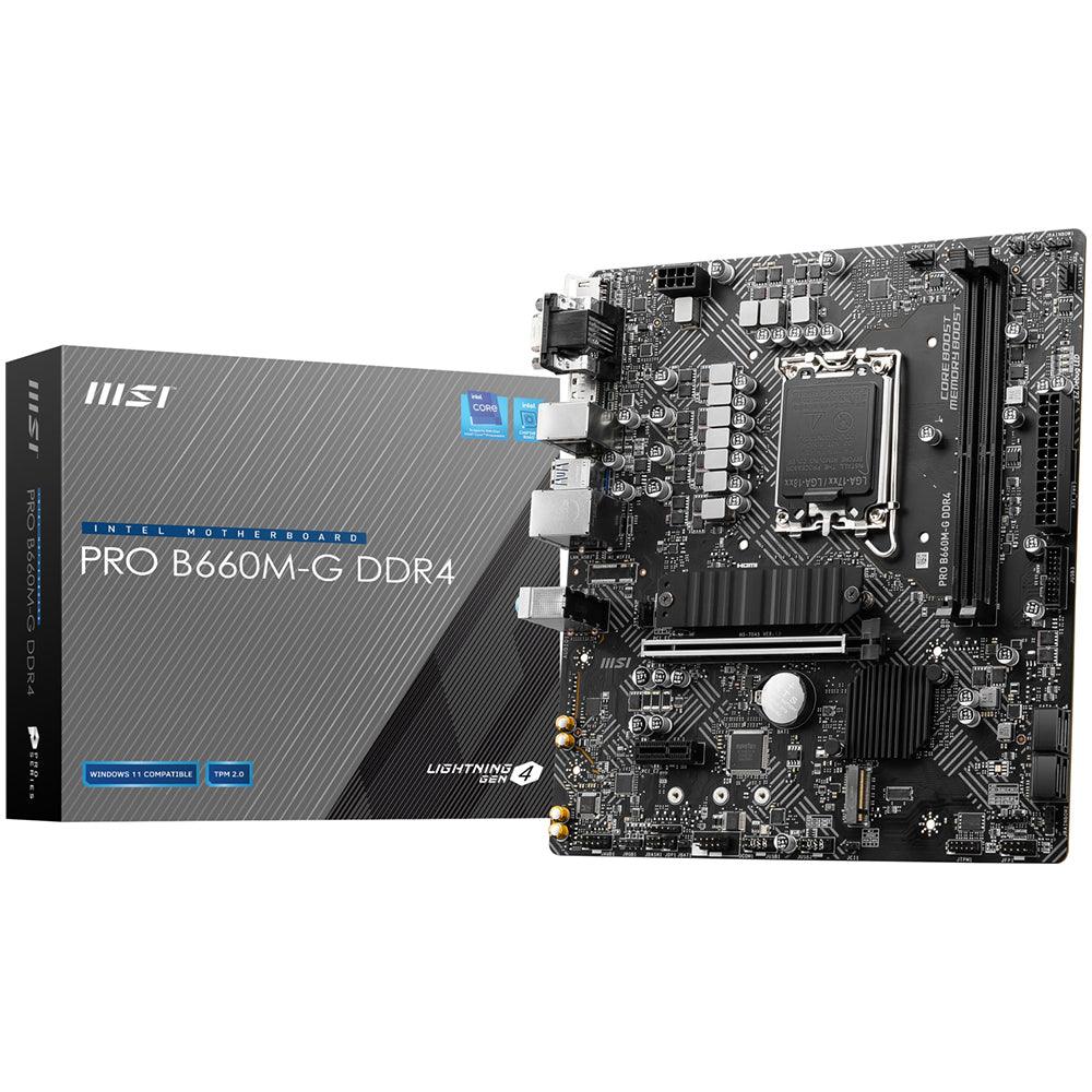 MSI Pro B660M-G DDR4 Motherboard LGA 1700