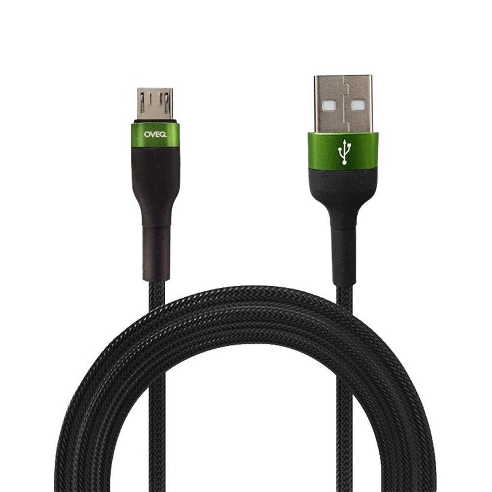 Oveq Helz USB To Micro Cable 3.0A Fast Charging 1m - Black
