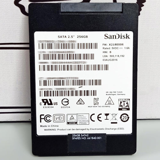 هارد درايف سانديسك 256 جيجابايت ساتا 2.5 بوصة داخلي SSD (استعمال خارج)