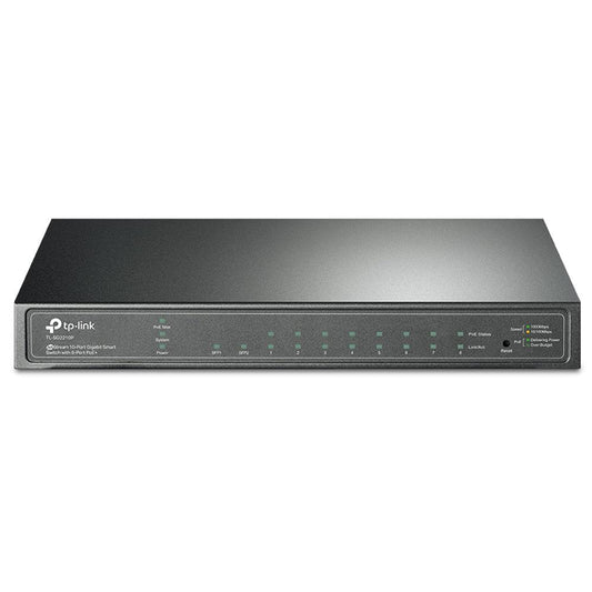 سويتش تي بي لينك 8 منافذ 1000/100/10 ميجابت في الثانية PoE + منفذين (SFP) 1000/100/10 ميجابت في الثانية 61 وات TL-SG2210P Unmanaged Desktop