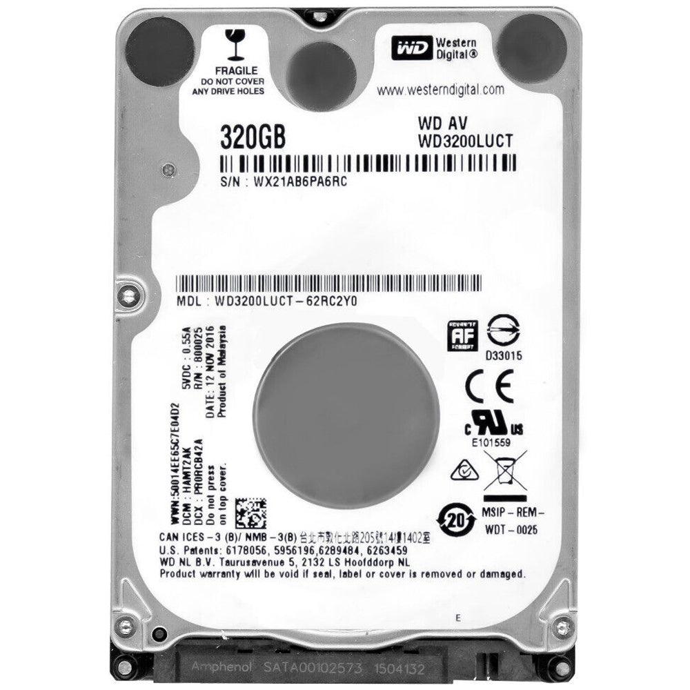 Western Digital 320GB 2.5 Inch Internal Laptop Hard Drive (Original Used)